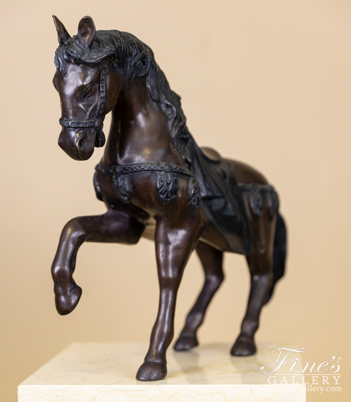 Bronze Statues  - Bronze Horse Statue Roman - BS-164